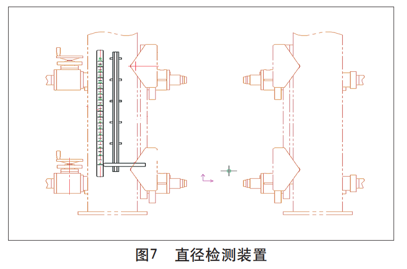 衛生紙復卷機直徑檢測裝置 衛生紙復卷機直徑檢測裝置